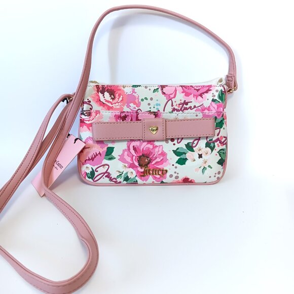 NWT Juicy Couture Peek a Bow Pick UR Petal Crossbody 2 Piece Set - Picture 4 of 8
